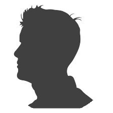 male avatar sideprofile darkgray